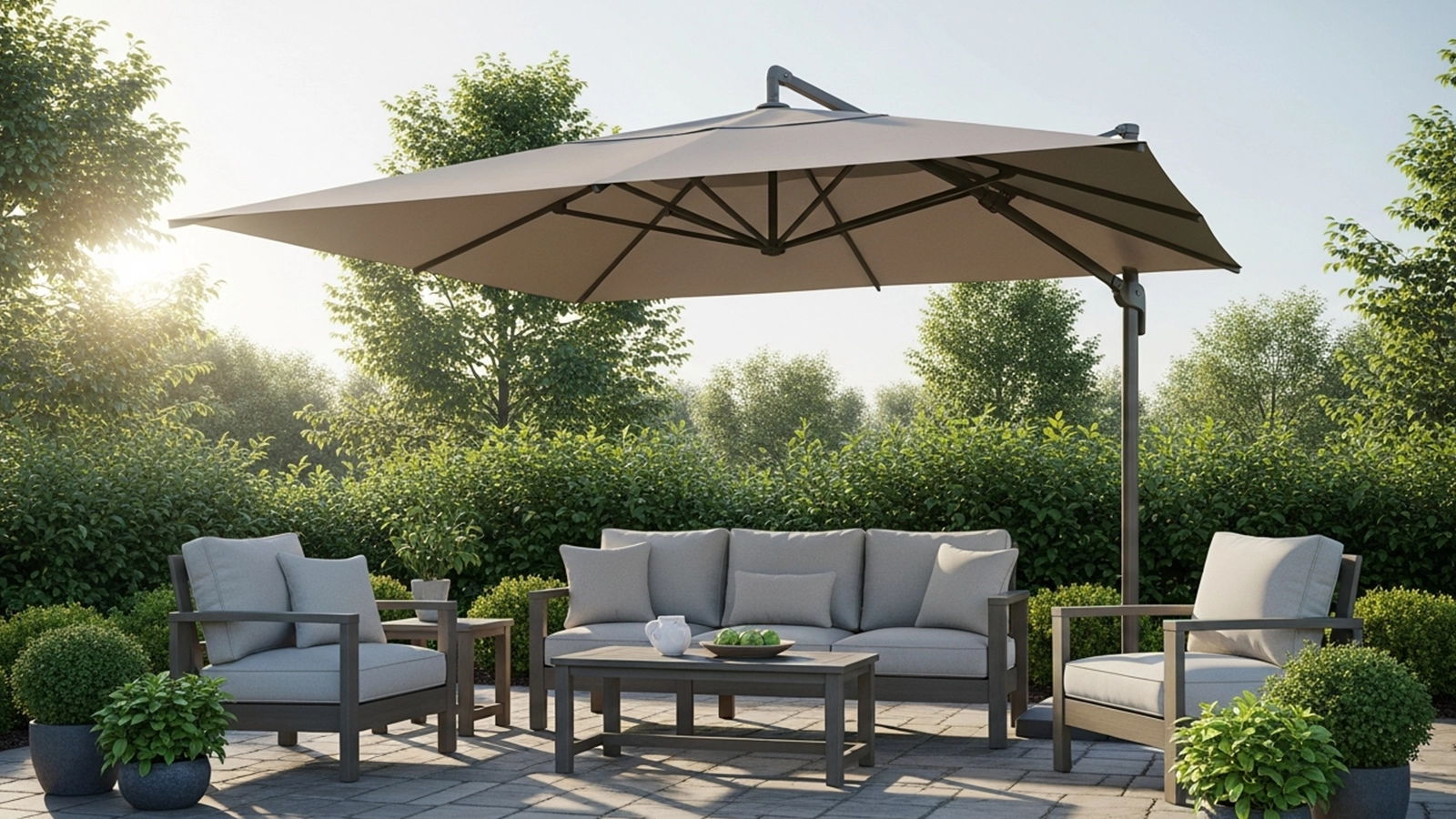 A comfortable backyard seating area demonstrates how well-placed furniture supports everyday outdoor relaxation and conversation.