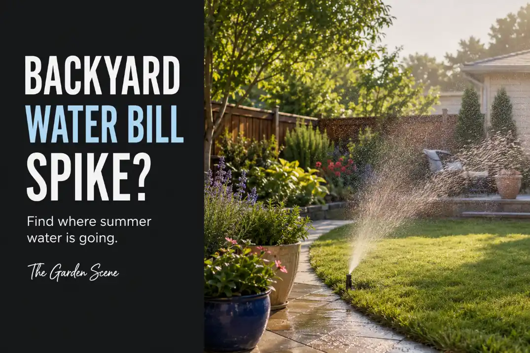 Backyard summer watering pressure points showing why a water bill can spike.