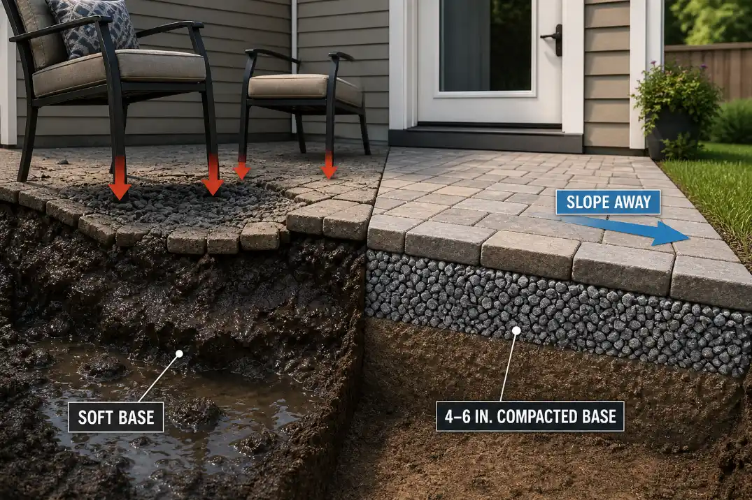 Worst Patio Materials For Small Backyards With Heavy Use The Garden Scene Worst Patio Materials For Small Backyards With Heavy Use The Garden Scene